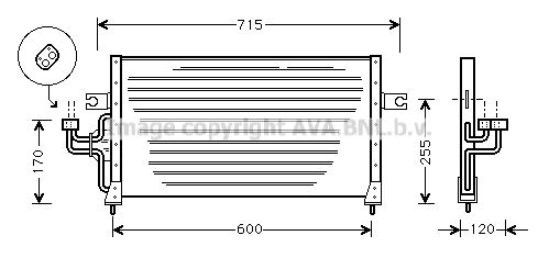 AVA QUALITY COOLING kondensatorius, oro kondicionierius HY5041